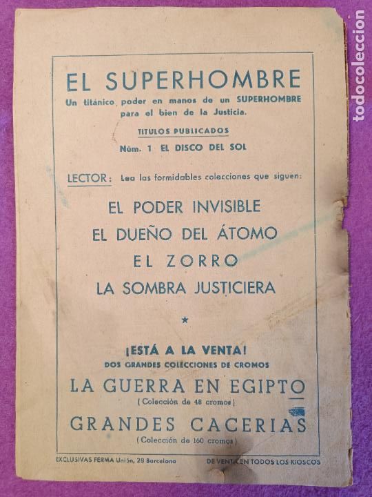 Tebeos: TEBEO SUPERHOMBRE EL DISCO DEL SOL N&ordm; 1 ED. FERMA - Foto 2