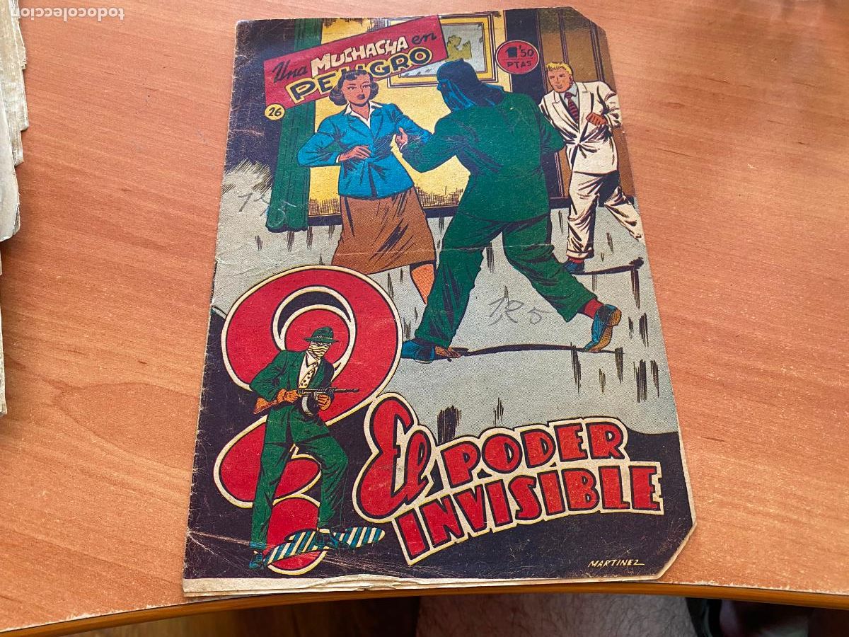 Tebeos: EL PODER INVISIBLE N&ordm; 26 UNA MUCHACHA EN PELIGRO (ORIGINAL FERMA) (COM3) - Foto 1