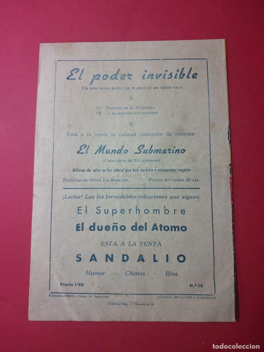 Tebeos: El Poder Invisible N&ordm; 16 Editorial Ferma 1957 - Foto 2