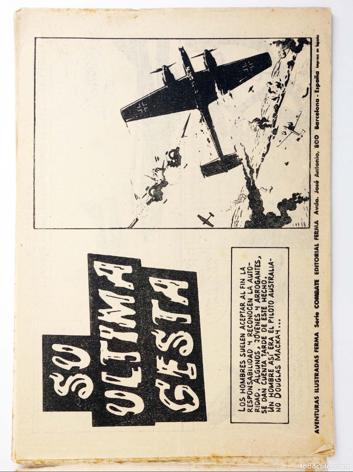 Tebeos: COMBATE 2. SU &Uacute;LTIMA GESTA. Ferma, 1963 - Foto 3