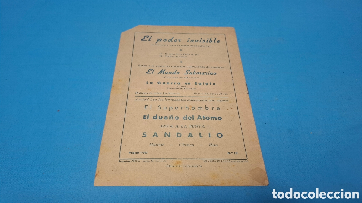 Tebeos: EL PODER INVISIBLE, N&Uacute;MERO 19 - TR&Aacute;FICO DE ARMAS - FERMA - Foto 5