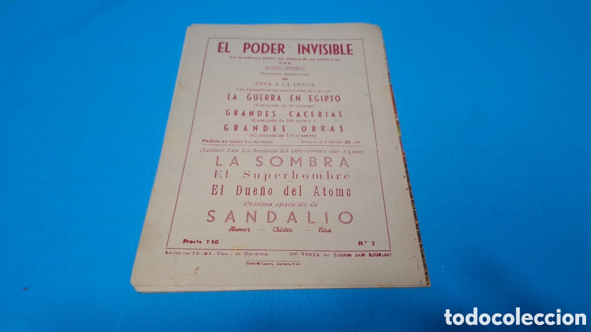 Tebeos: EL PODER INVISIBLE, N&Uacute;MERO 2 - ASALTO EN EL TREN - FERMA - Foto 4