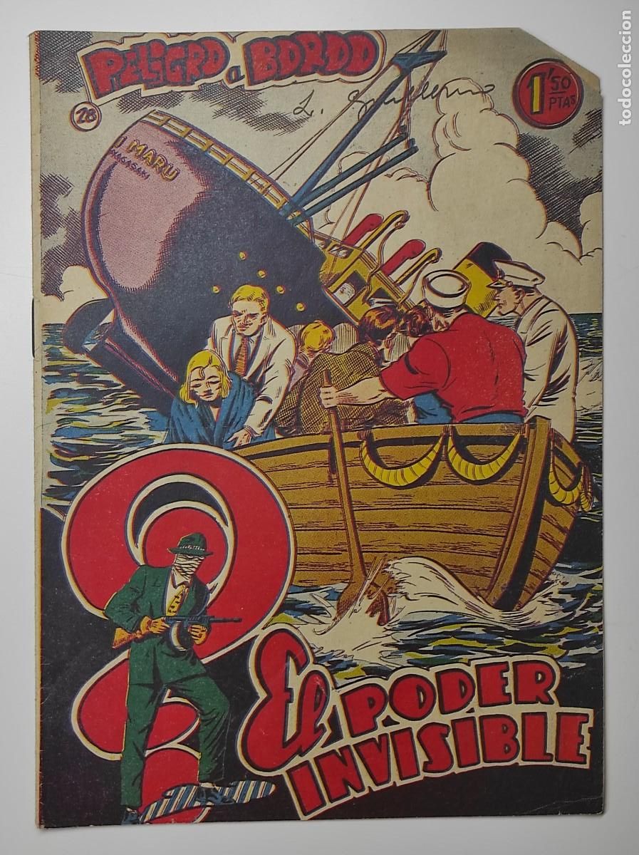 Tebeos: EL PODER INVISIBLE N&ordm; 28 - PELIGRO A BORDO - EXCLUSIVAS FERMA - ORIGINAL DE &Eacute;POCA - Foto 1
