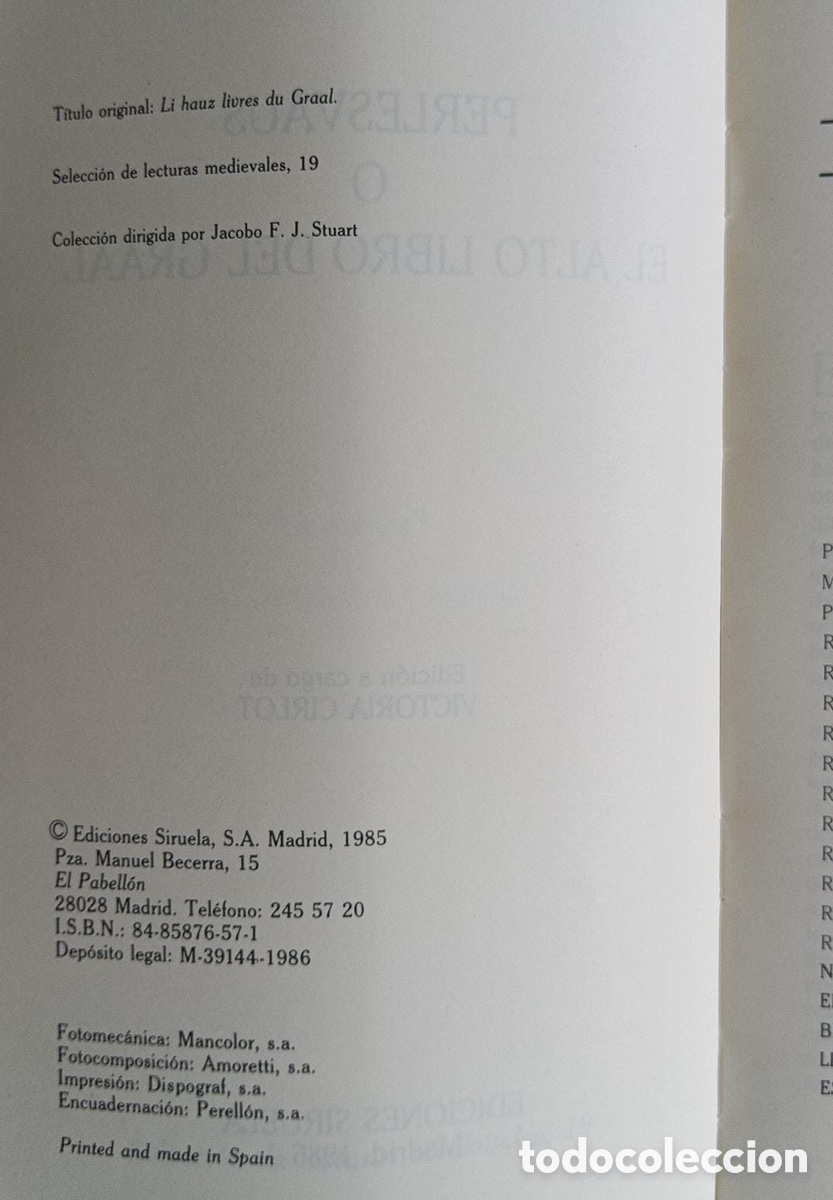Tebeos: Perlesvau o el Alto Libro del Graal. Autor: An&oacute;nimo. - Foto 5