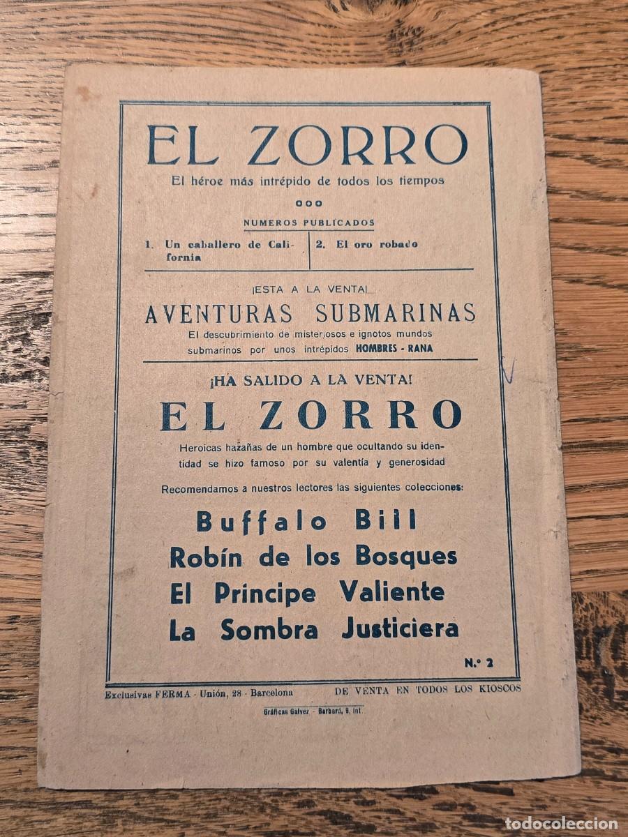 Tebeos: El Zorro n&deg; 2 (a&ntilde;o 1956 FERMA) - Foto 2