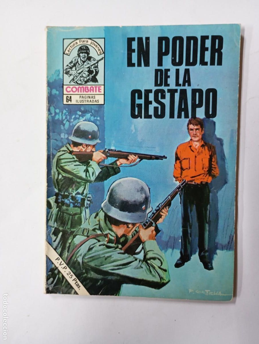 Tebeos: COMBATE. Novela gr&aacute;fica. N&ordm; 167. En poder de la Gestapo. TDK212 - Foto 1