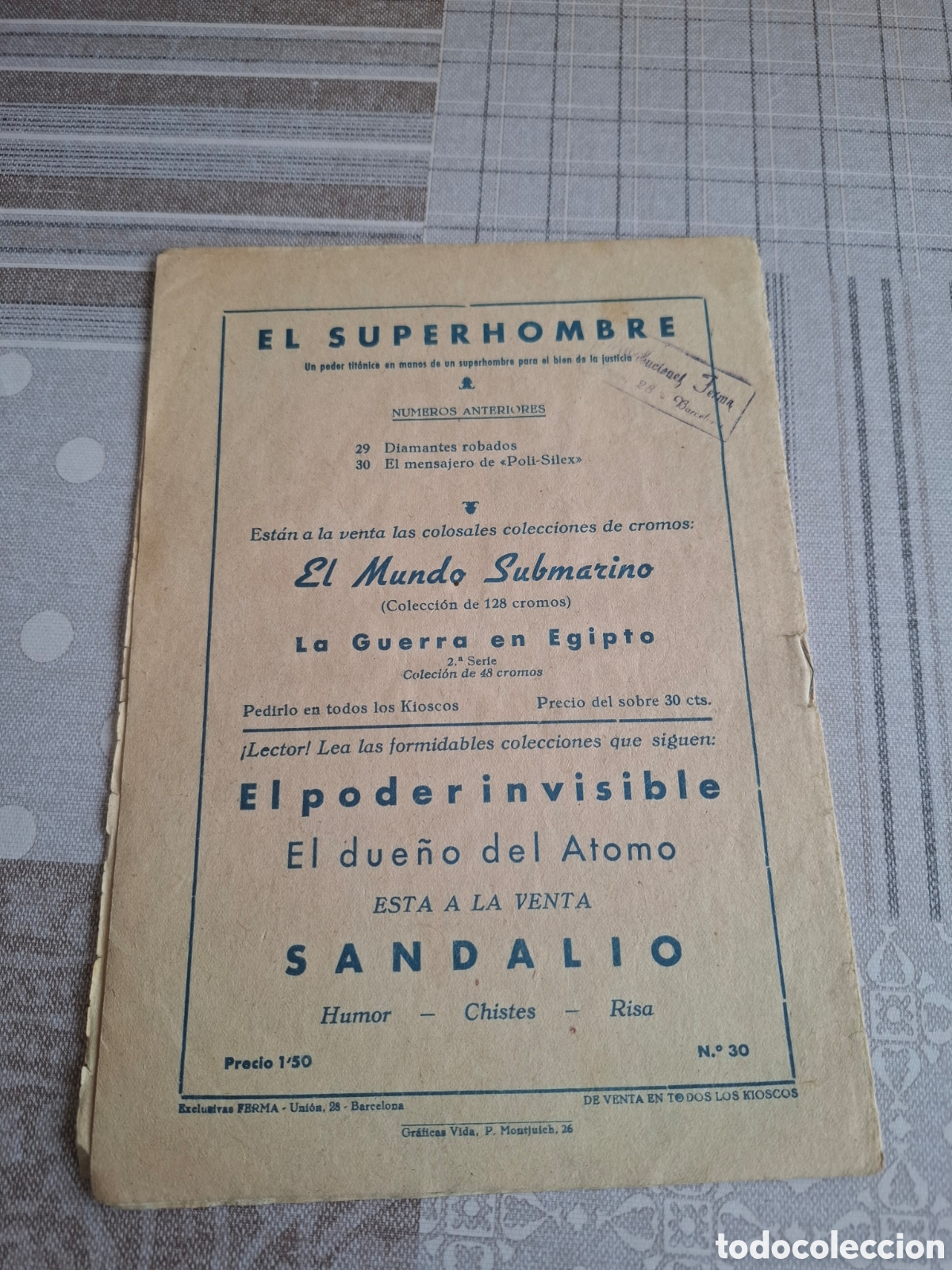 Tebeos: Superhombre n&deg; 30, Ferma 1958 - Foto 2