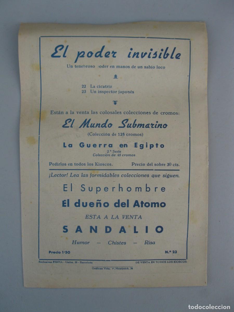 Tebeos: EL PODER INVISIBLE - N&ordm; 23 - UN INSPECTOR JAPON&Eacute;S - ORIGINAL - EXCLUSIVAS FERMA. - Foto 3
