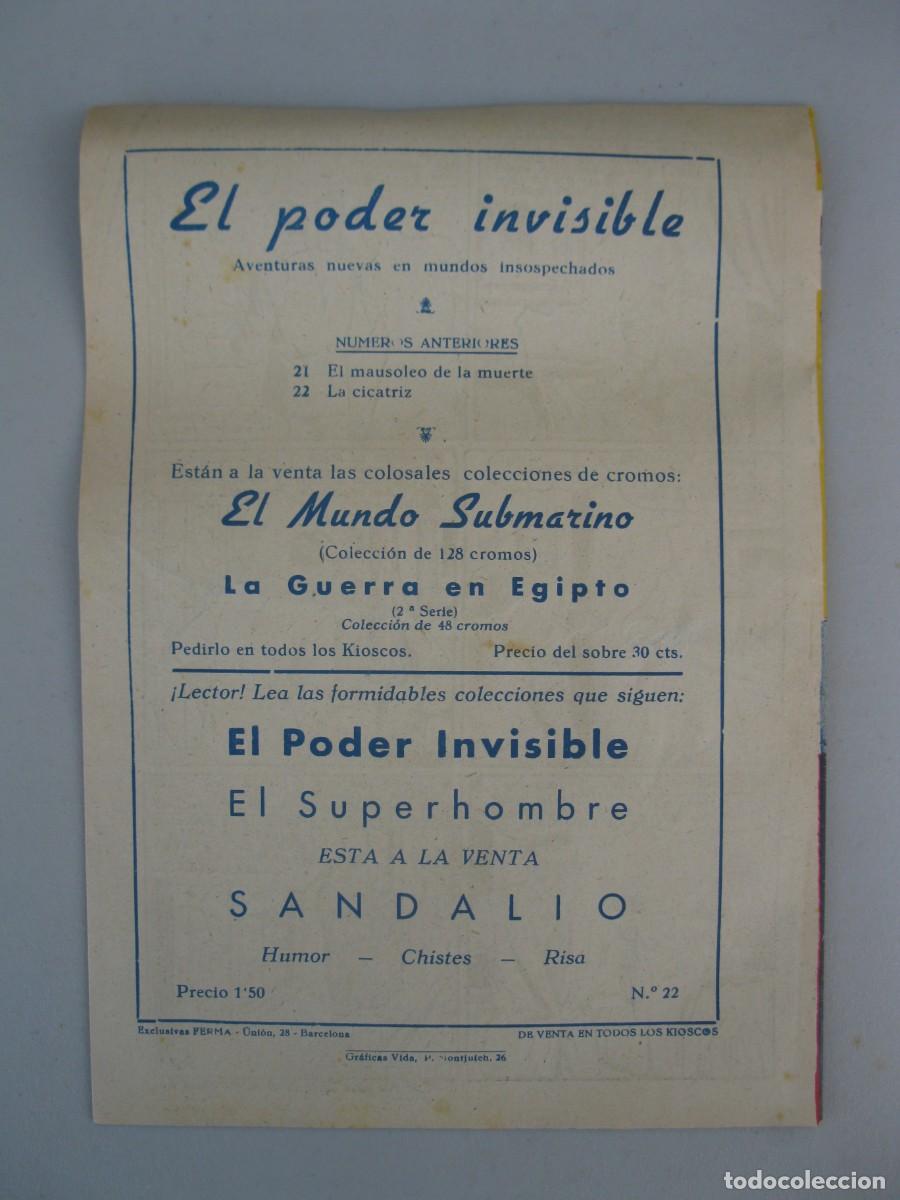 Tebeos: EL PODER INVISIBLE - N&ordm; 22 - LA CICATRIZ - ORIGINAL - EXCLUSIVAS FERMA. - Foto 3
