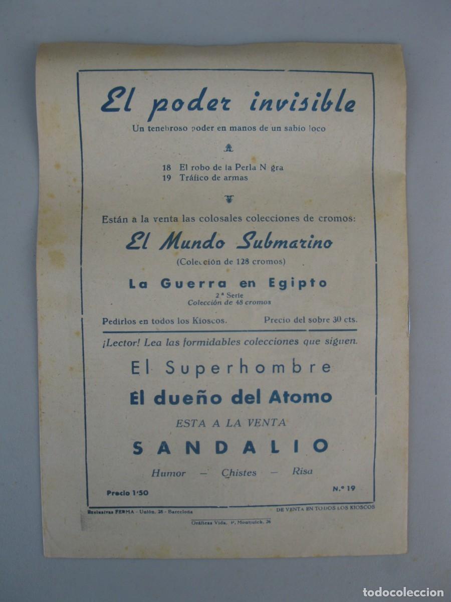 Tebeos: EL PODER INVISIBLE - N&ordm; 19 - TR&Aacute;FICO DE ARMAS - ORIGINAL - EXCLUSIVAS FERMA. - Foto 3