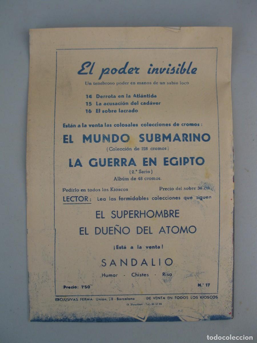 Tebeos: EL PODER INVISIBLE - N&ordm; 17 - FUMADERO DE OPIO - ORIGINAL - EXCLUSIVAS FERMA. - Foto 3