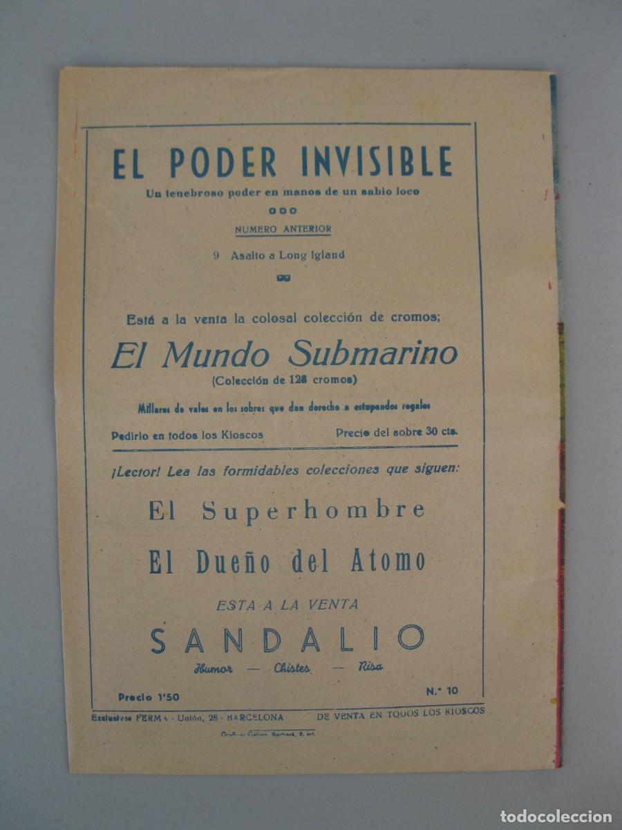 Tebeos: EL PODER INVISIBLE - N&ordm; 10 - LA ISLA INVISIBLE - ORIGINAL - EXCLUSIVAS FERMA. - Foto 3