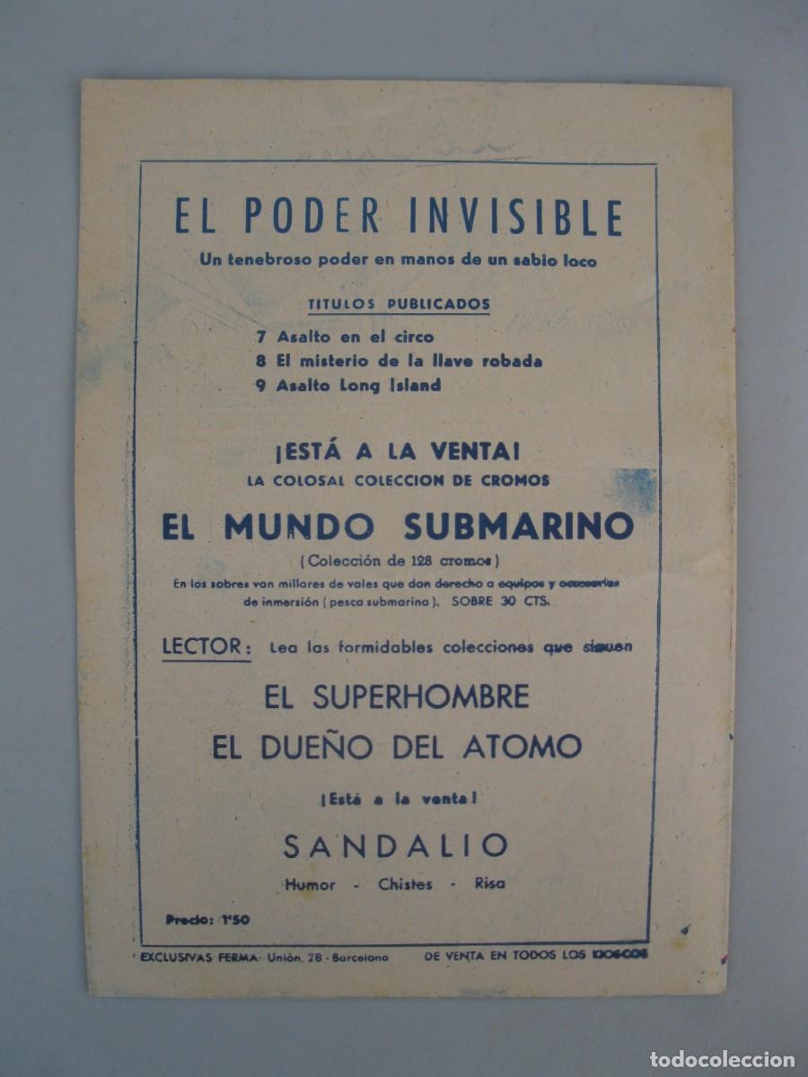 Tebeos: EL PODER INVISIBLE - N&ordm; 9 - ASALTO A LONG ISLAND - ORIGINAL - EXCLUSIVAS FERMA. - Foto 3