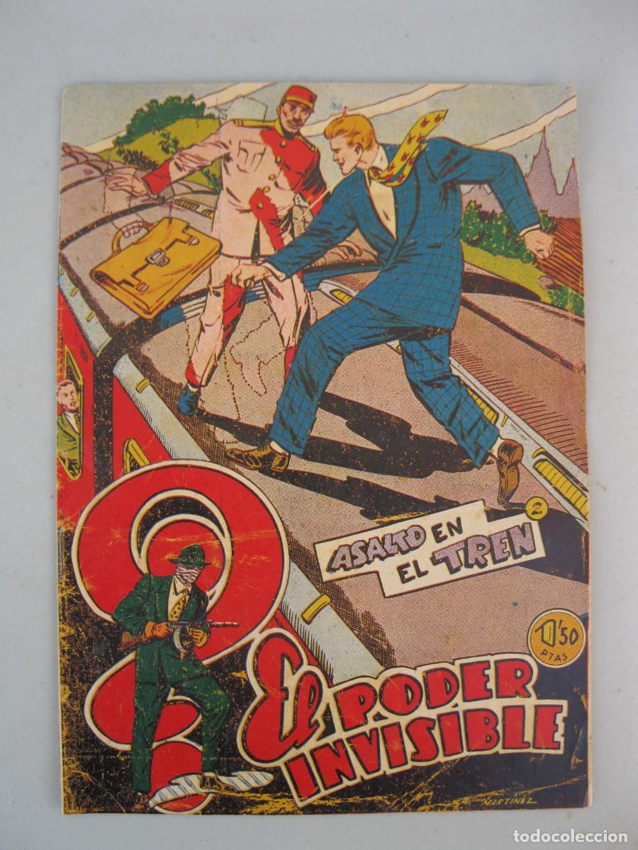 Tebeos: EL PODER INVISIBLE - N&ordm; 2 - ASALTO EN EL TREN - ORIGINAL - EXCLUSIVAS FERMA. - Foto 1