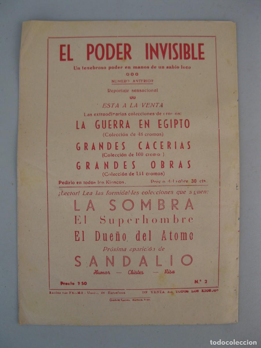 Tebeos: EL PODER INVISIBLE - N&ordm; 2 - ASALTO EN EL TREN - ORIGINAL - EXCLUSIVAS FERMA. - Foto 3