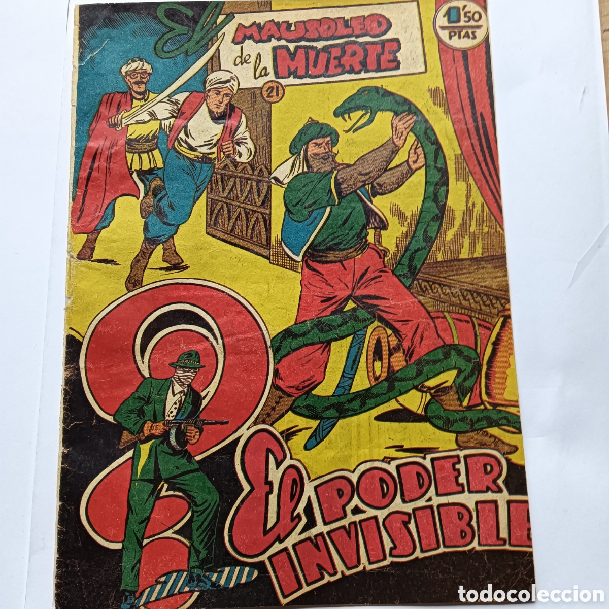 Tebeos: EL PODER INVISIBLE N&Uacute;M 21 EDITORIAL FERMA ORIGINAL A&Ntilde;O 1957 - Foto 1