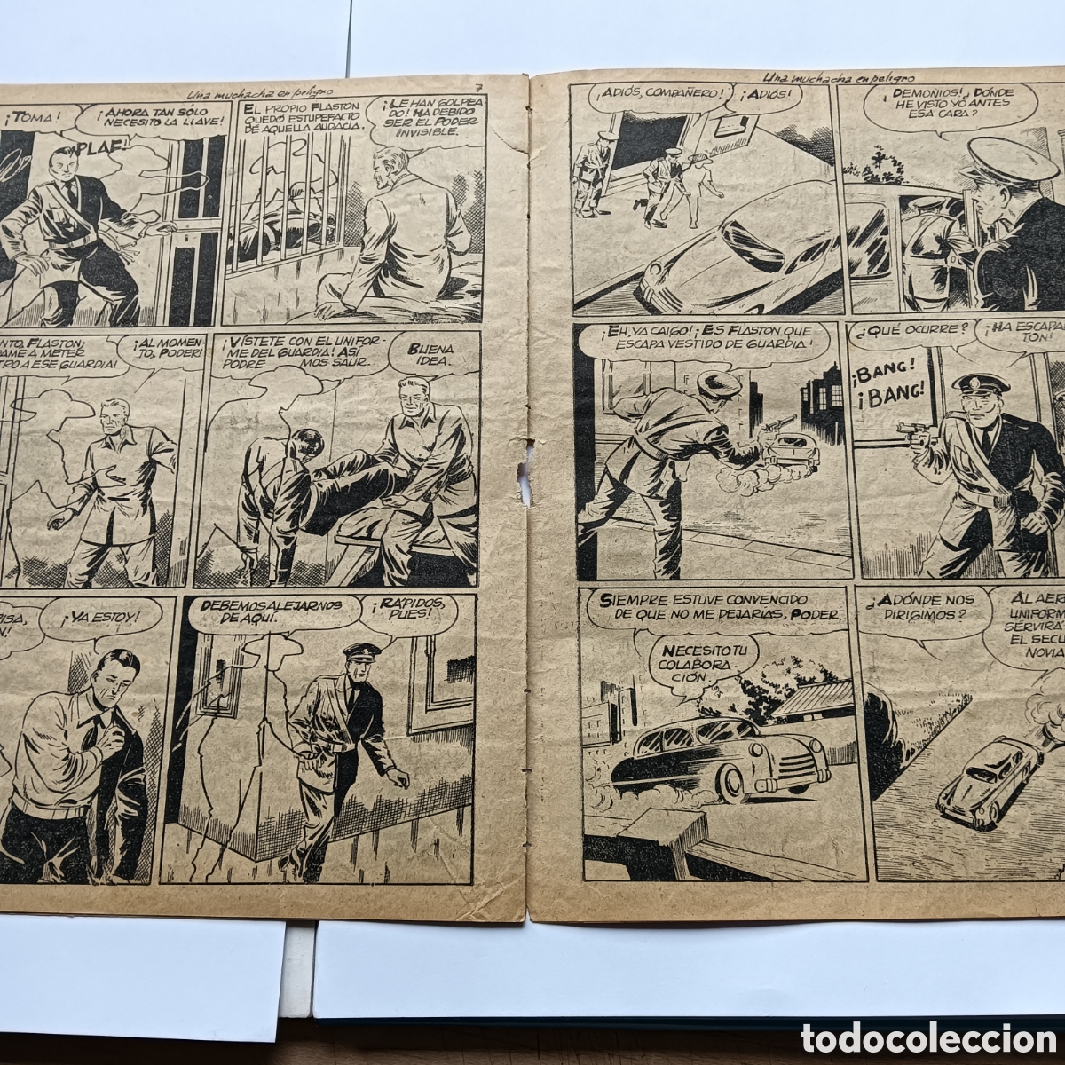 Tebeos: EL PODER INVISIBLE N&Uacute;M 26 EDITORIAL FERMA ORIGINAL A&Ntilde;O1957 - Foto 3