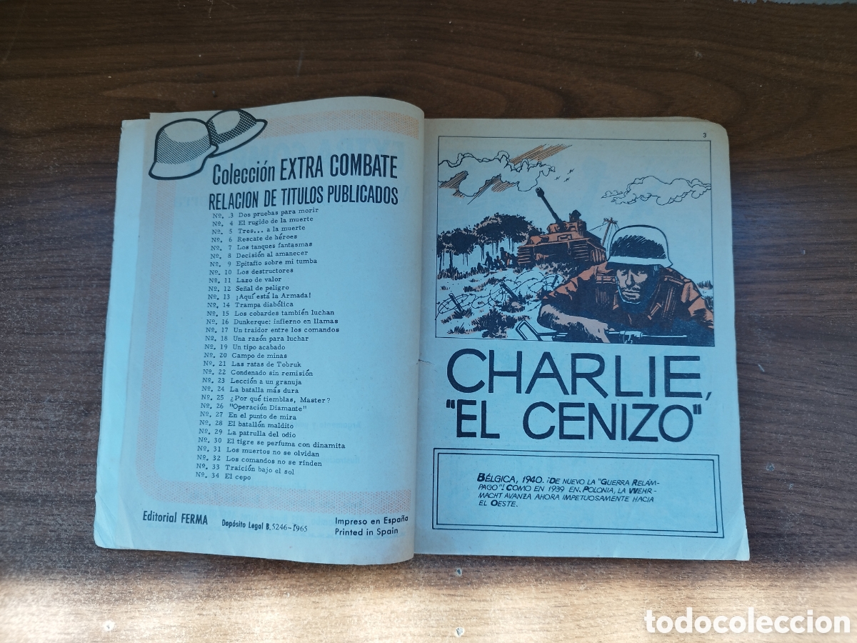 Tebeos: EXTRA COMBATE N&deg;35 CHARLIE EL CENIZO - Foto 3