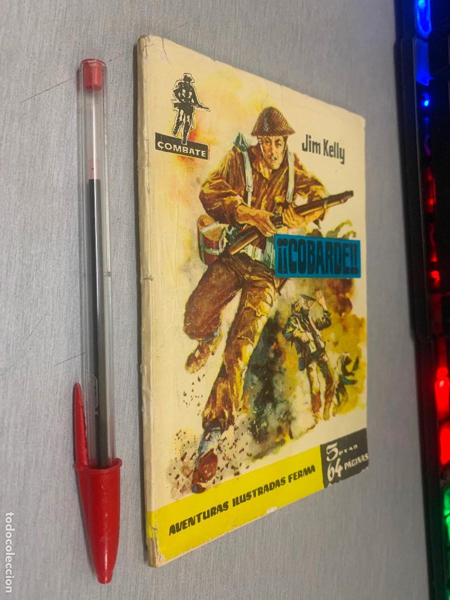 Tebeos: COMBATE N&ordm; 25: &iexcl;&iexcl;COBARDE!! / JIM KELLY / FERMA
