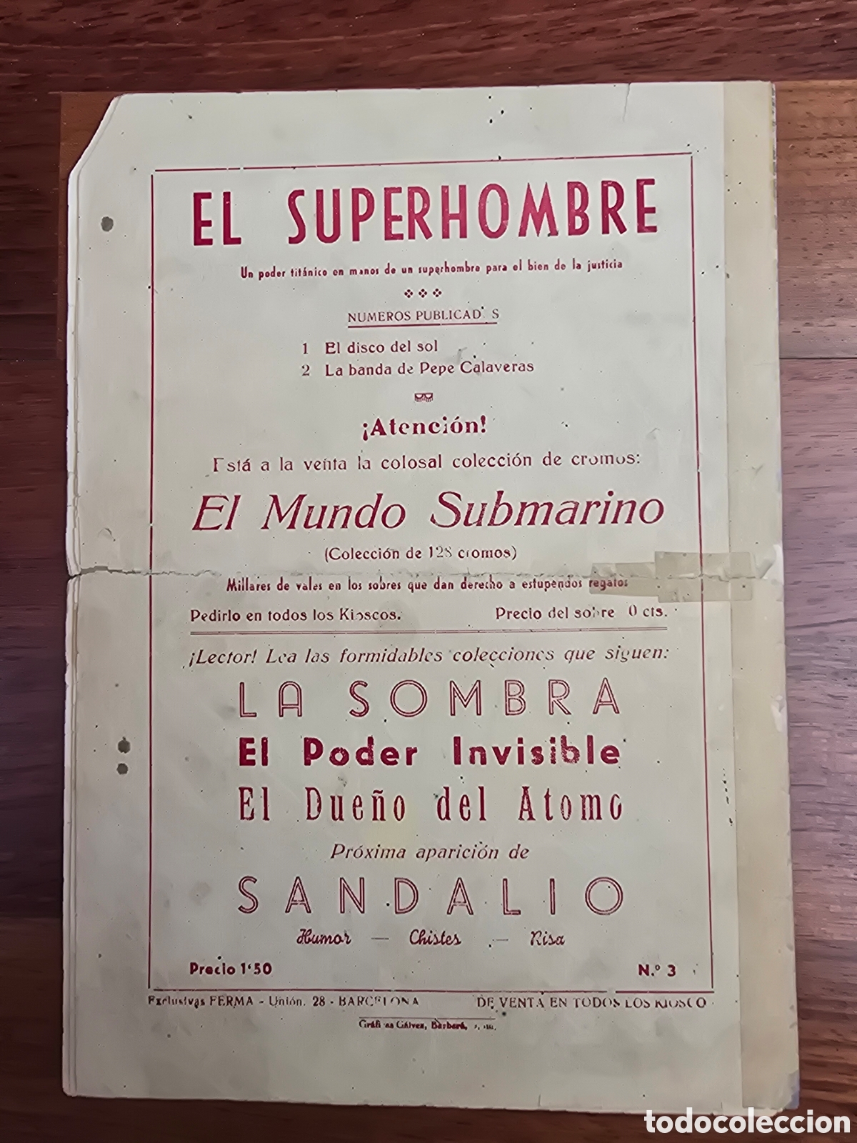 Tebeos: SUPERHOMBRE n&deg; 3 FERMA - Foto 2