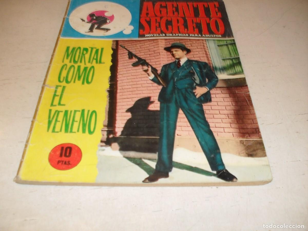 Tebeos: AGENTE SECRETO N&ordm; 36,DE 39.MORTAL COMO EL VENENO,DE XAVIER MUSQUERA,FERMA,1966