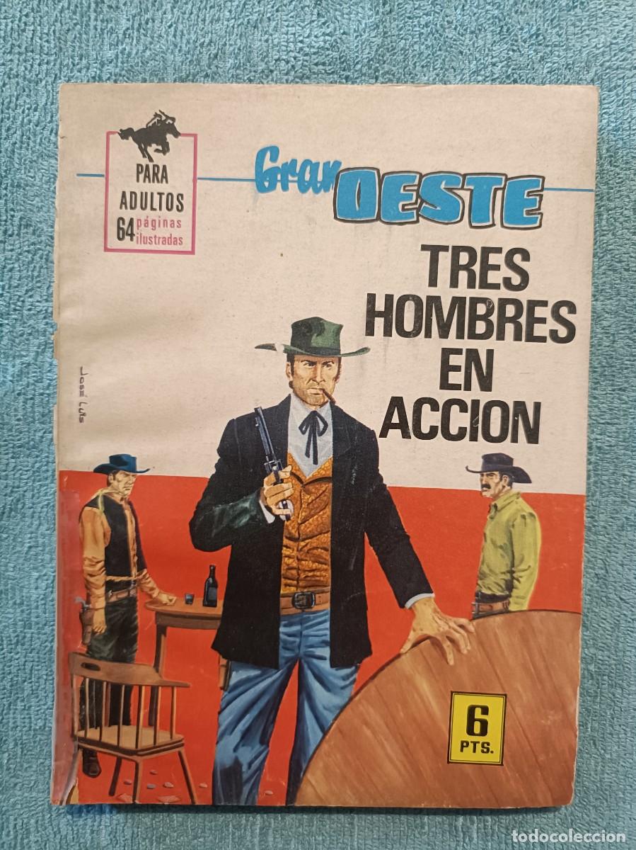 Tebeos: Gran Oeste, n&ordm; 427 - Tres hombres en acci&oacute;n - Ilustrada Ferma