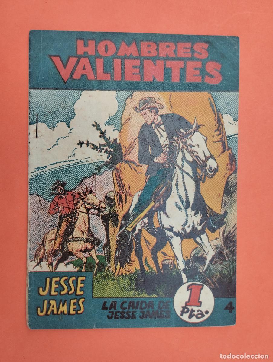 Tebeos: JESSE JAMES , N&ordm; 4 , HOMBRES VALIENTES , SERIE AZUL , ED. FERMA , 1958