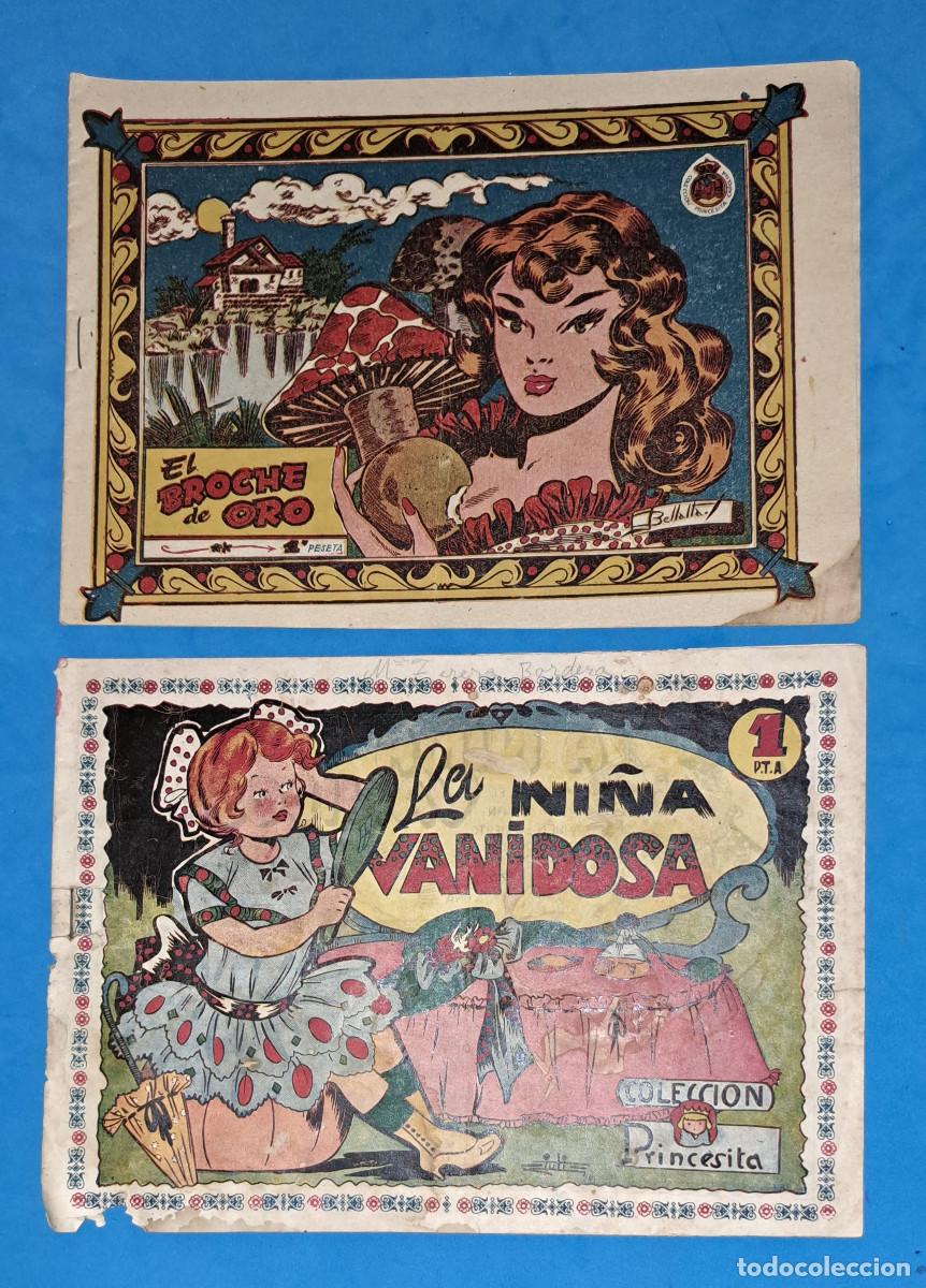 Tebeos: LA NI&Ntilde;A VANIDOSA Y EL BROCHE DE ORO - AMELLER Y FERMA - A&Ntilde;OS 1950 y 1957
