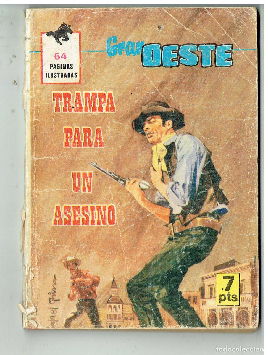 Tebeos: GRAN OESTE. N&ordm; 44. TRAMPA PARA UN ASESINO. ILUSTRADA. FERMA, 1969.(P/D39)