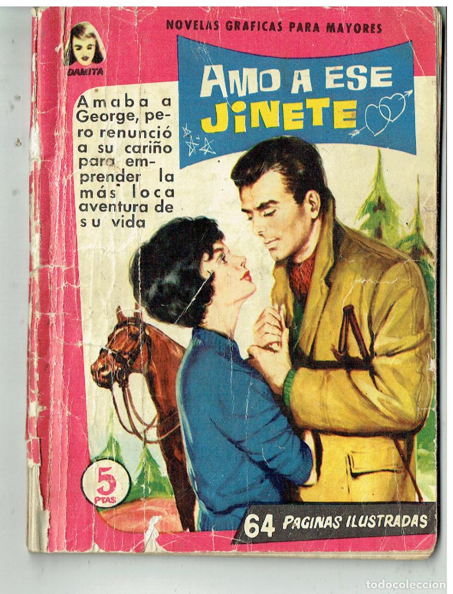 Tebeos: DAMITA. N&ordm; 148. AMO A ESE JINETE. CONTRAPORTA FOTO. ILUSTRADA FERMA, (P/D39)