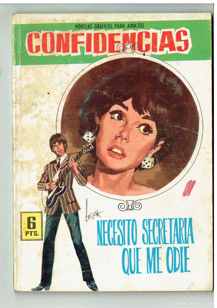 Tebeos: CONFIDENCIAS. N&ordm; 448, NECESITO SECRETARIA... CONTRAPORTADA DESFILE ESTELAR. ILUSTRADA FERMA, (P/D39)