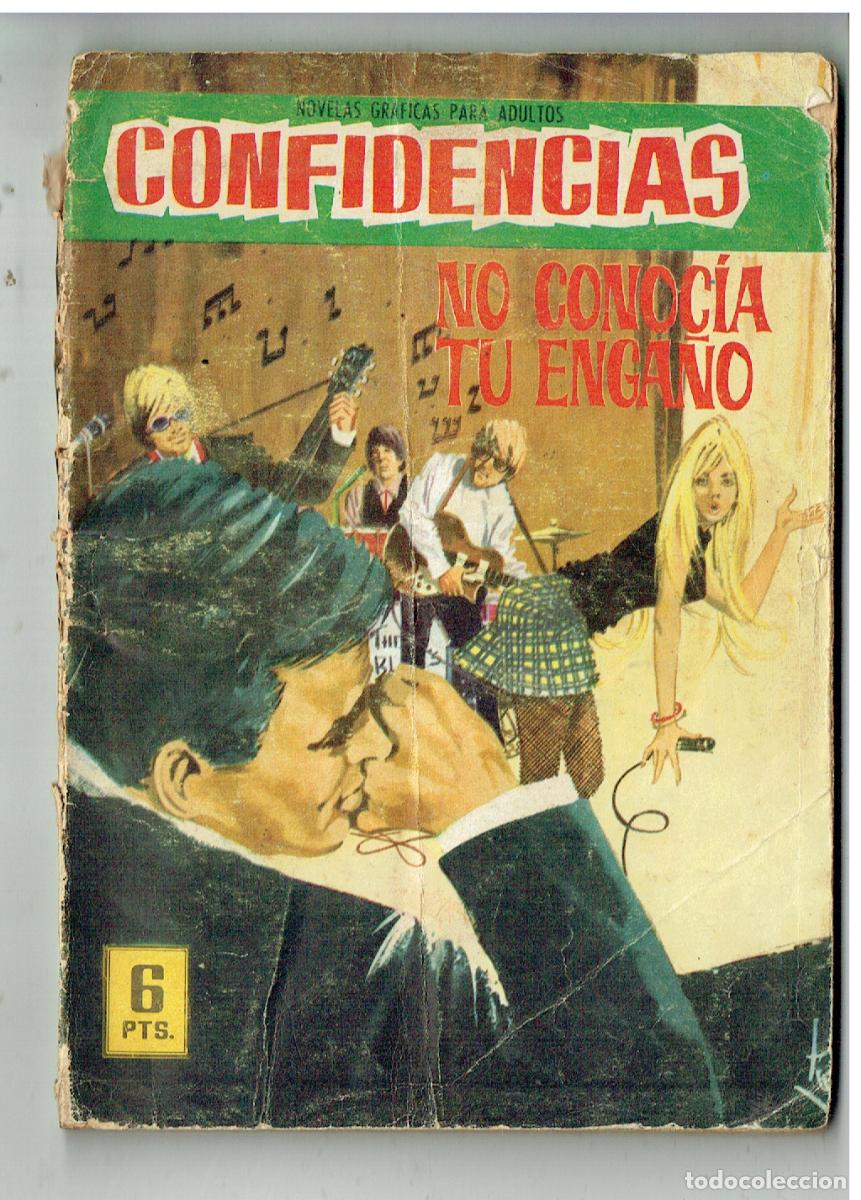 Tebeos: CONFIDENCIAS. N&ordm; 442, NO CONOCIA TU ENGA&Ntilde;O. CONTRAPORTADA DESFILE ESTELAR. ILUSTRADA FERMA, (P/D39)
