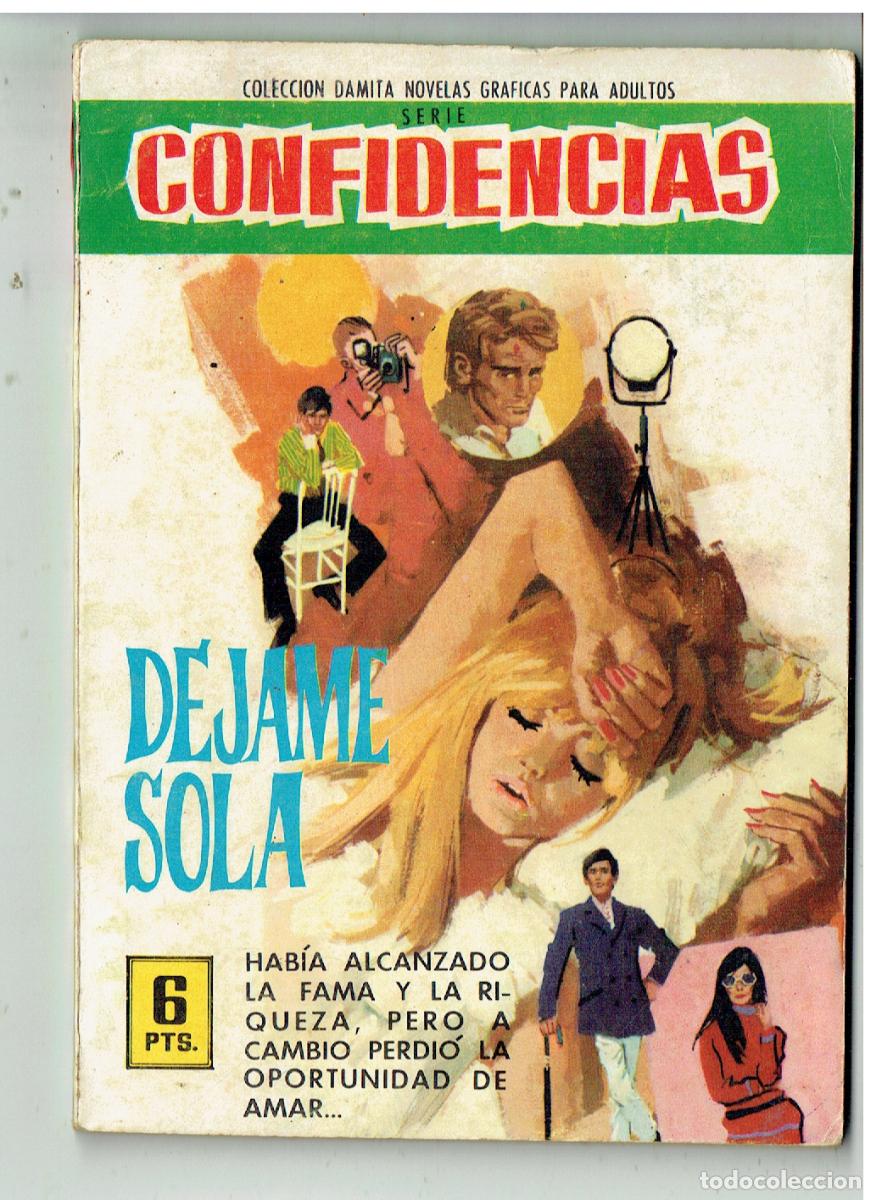 Tebeos: CONFIDENCIAS. N&ordm; 388. D&Eacute;JAME SOLA. CONTRAPORTADA DESFILE ESTELAR. ILUSTRADA FERMA, (P/D39)
