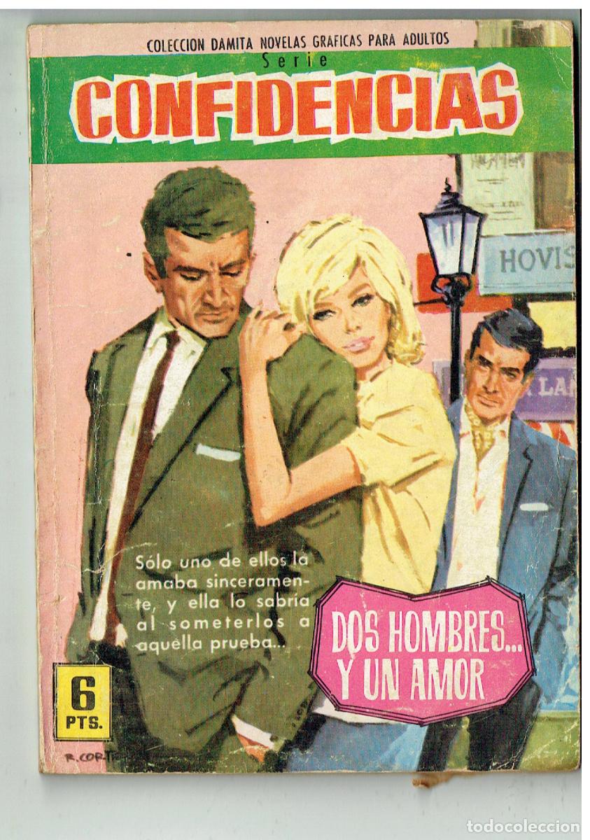 Tebeos: CONFIDENCIAS. N&ordm; 315. DOS HOMBRES . Y UN AMOR.CONTRAPORTADA DESFILE ESTELAR. ILUSTRADA FERMA,(P/D39)