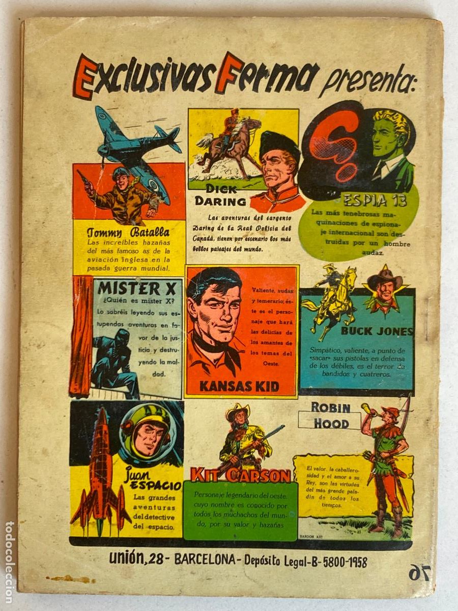Tebeos: Aventuras Ilustrada FERMA, DICK DARING , N&ordm;76 - Foto 2