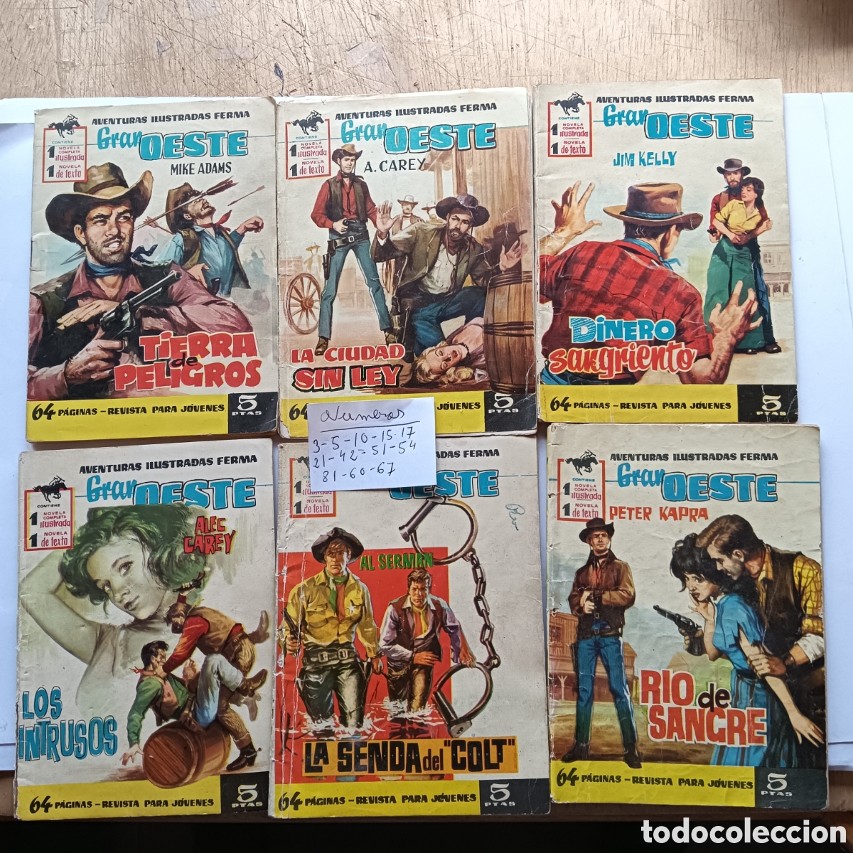 Tebeos: AVENTURAS ILUSTRADAS GRAN OESTE LOTE DE 12NUM EDI. FERMA