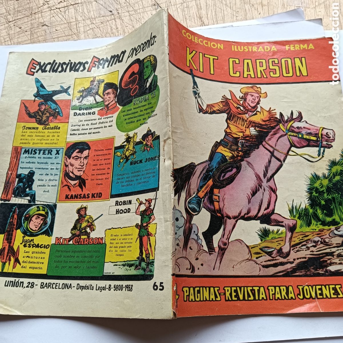 Tebeos: COLECCI&Oacute;N ILUSTRADA FERMA NUM 65 ORIGINAL - Foto 2