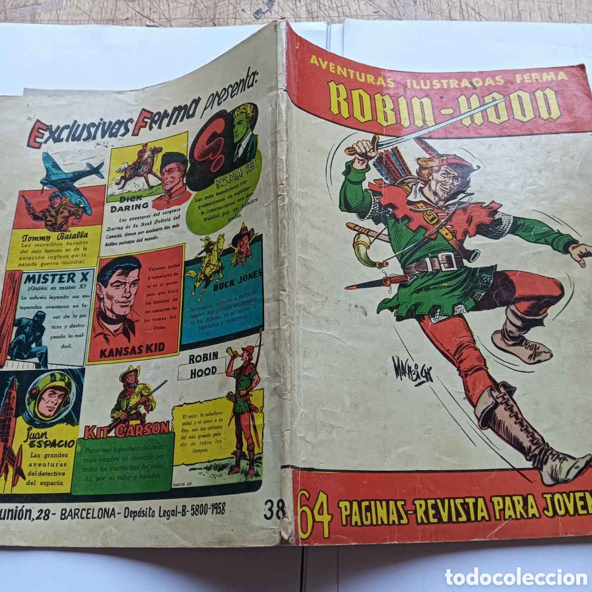 Tebeos: AVENTURAS ILUSTRADAS FERMA NUM 38 ORIGINAL - Foto 2
