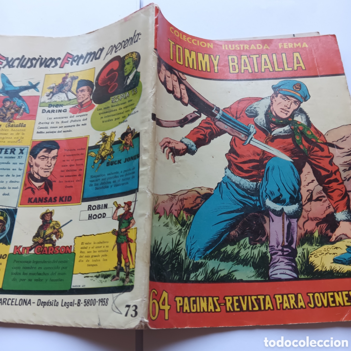 Tebeos: COLECCI&Oacute;N ILUSTRADA FERMA NUM 73 ORIGINAL - Foto 2