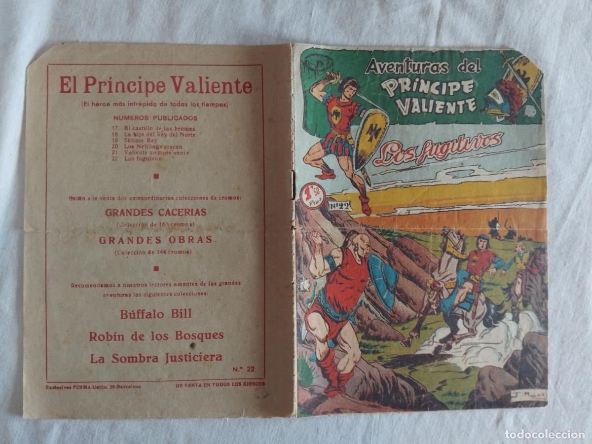 Tebeos: AVENTURAS DEL PRINCIPE VALIENTE N&ordm; 22. LOS FUGITIVOS. FERMA ORIGINAL.