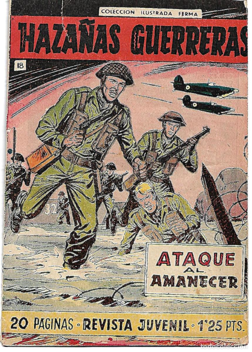 BDs: HAZA&Ntilde;AS GUERRERAS N&ordm; 18-FERMA 1958-COL.ILUSTRADA FERMA-ORIGIN-MUY RAROS-LEER DESCRIPCION Y VER FOTOS