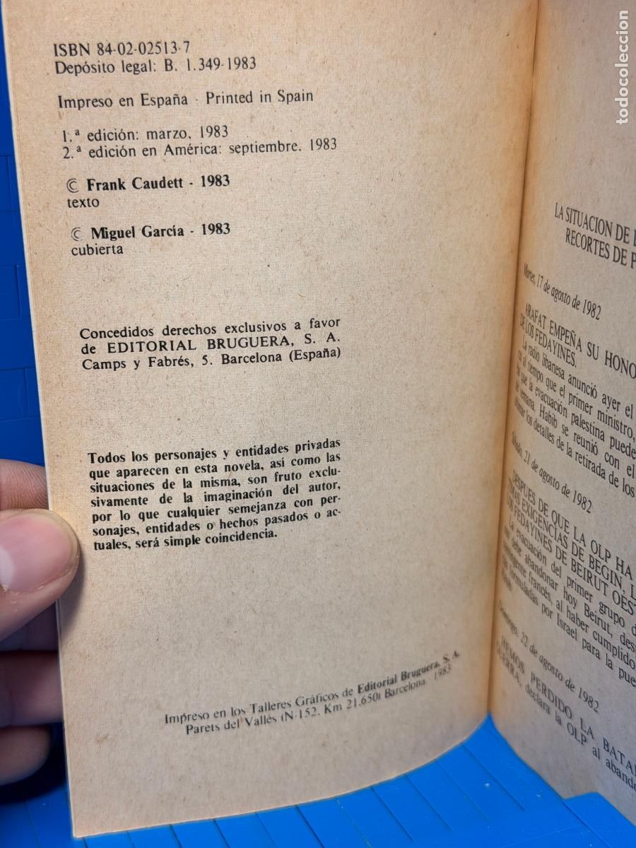 Tebeos: BEIRUT 40 GRADOS A LA SOMBRA - FRANK CAUDET - Foto 2