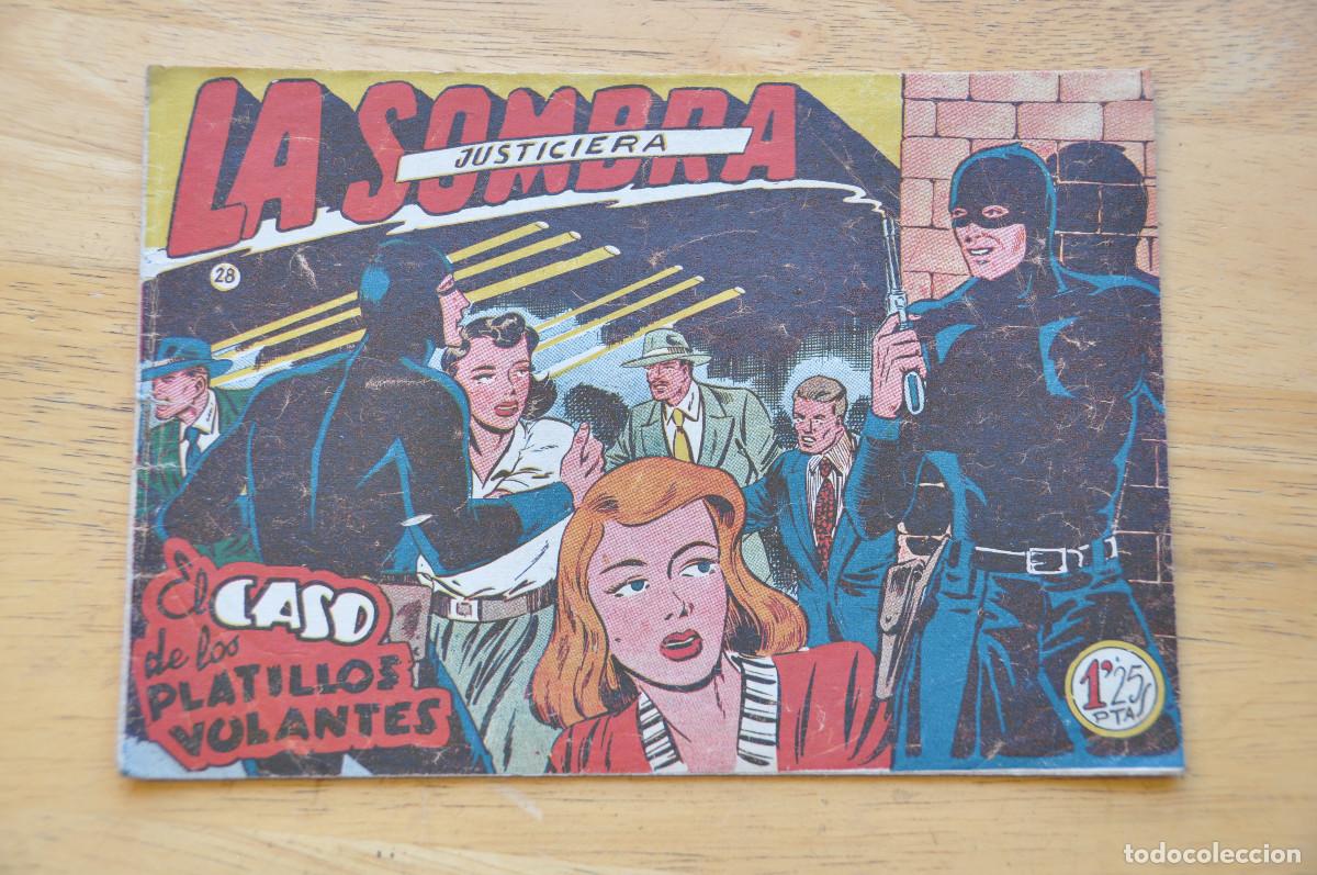 Tebeos: COMIC - LA SOMBRA JUSTICIERA N&ordm;28 - EL CASO DE LOS PLATILLOS VOLANTES - EDITORIAL FERMA