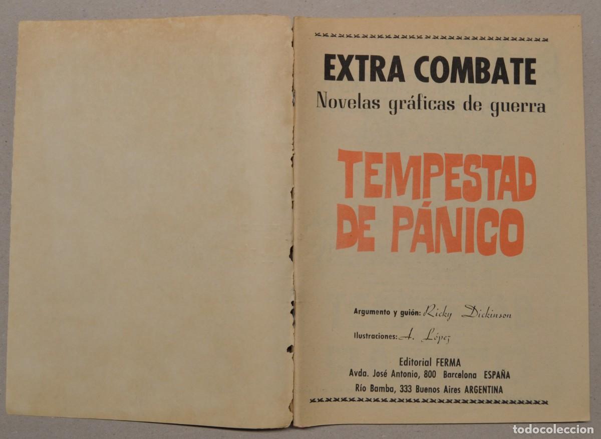 Tebeos: EXTRA COMBATE - TEMPESTAD DE P&Aacute;NICO - EDITORIAL FERMA - LOTE 006 - Foto 2