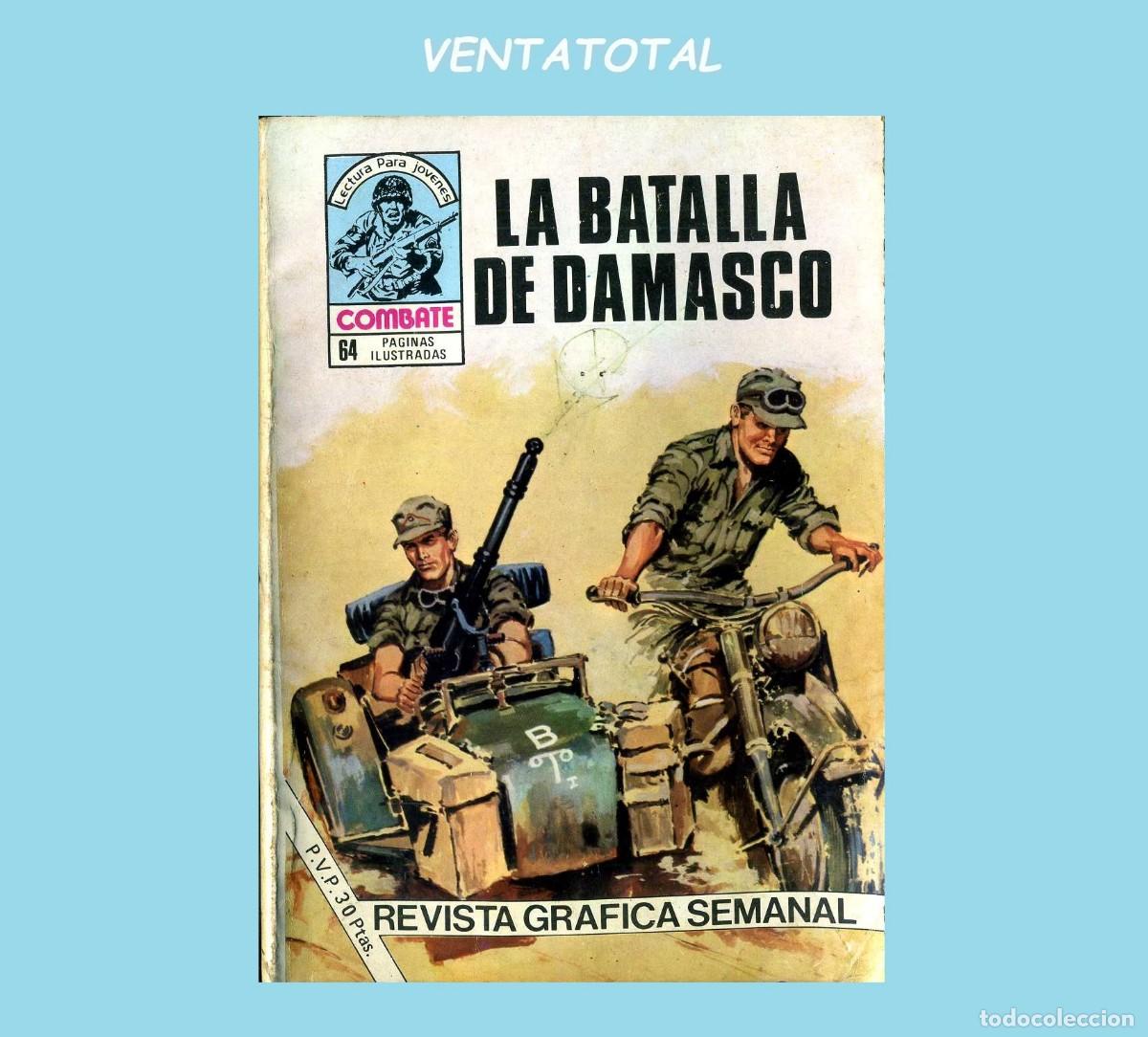 Tebeos: A&Ntilde;O 1980 MINI LIBRO ANTIGUO BELICO LA BATALLA DE DAMASCO MIDE 16X11,5 CM 63 PAGINAS