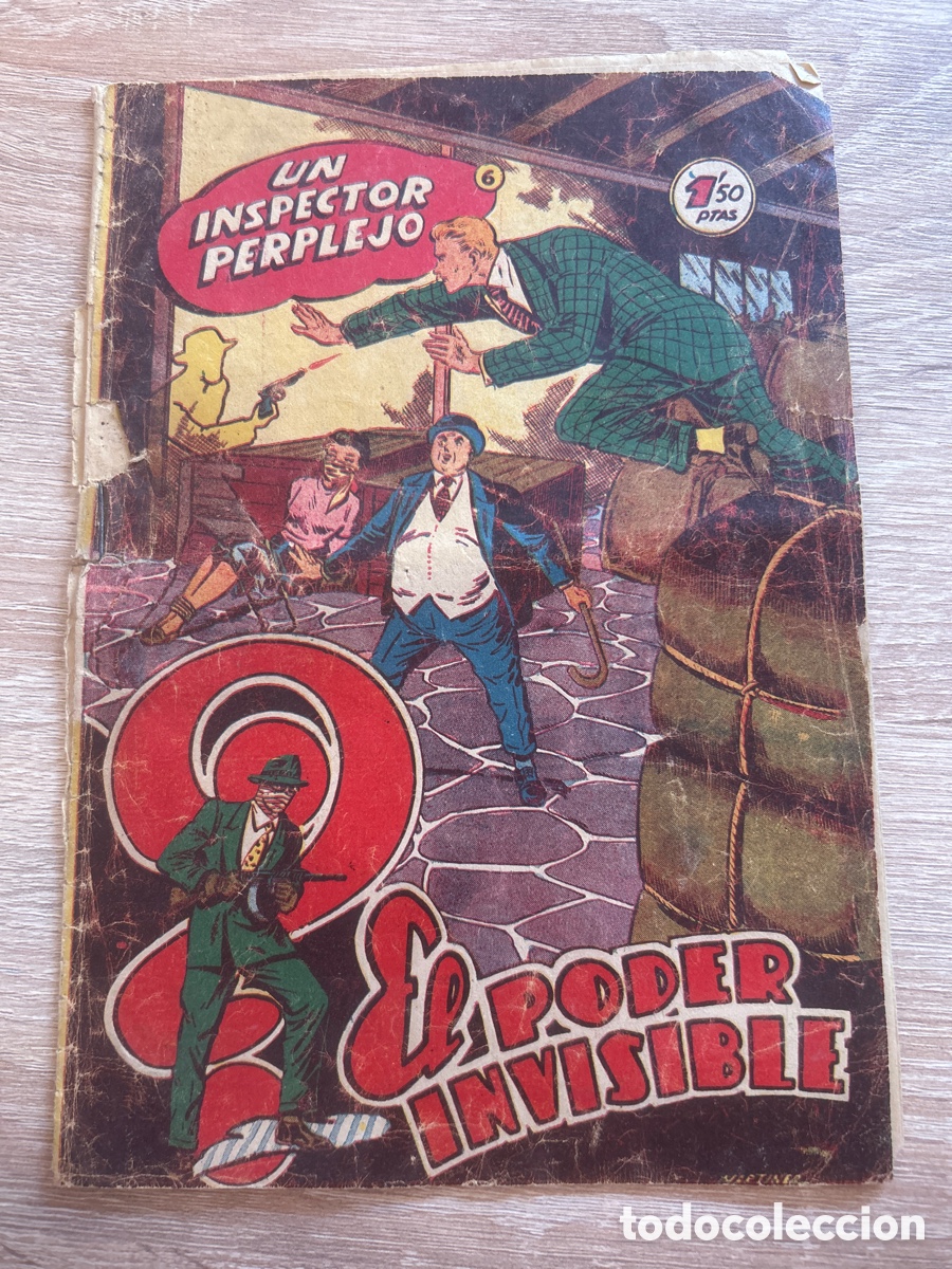 Tebeos: Un inspector perplejo n&uacute;m 6 el poder invisible