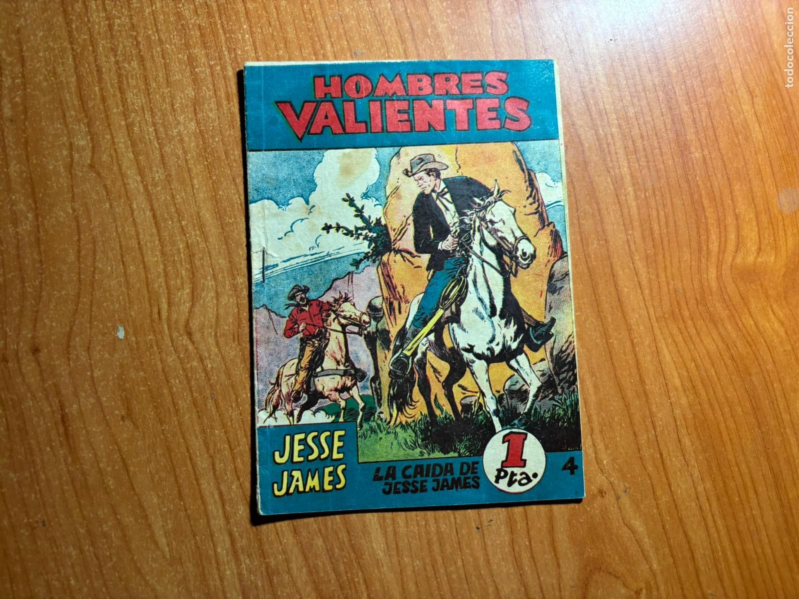 Tebeos: HOMBRES VALIENTES N&ordm; 4 JESSE JAMES , SERIE AZUL EDITORIAL FERMA
