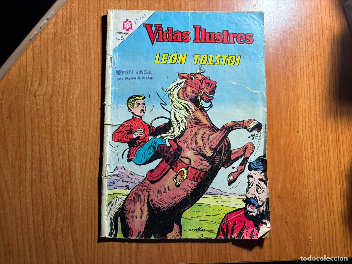 Tebeos: VIDAS ILUSTRES N&ordm; 107 LEON TOLSTOI EDITORIAL NOVARO