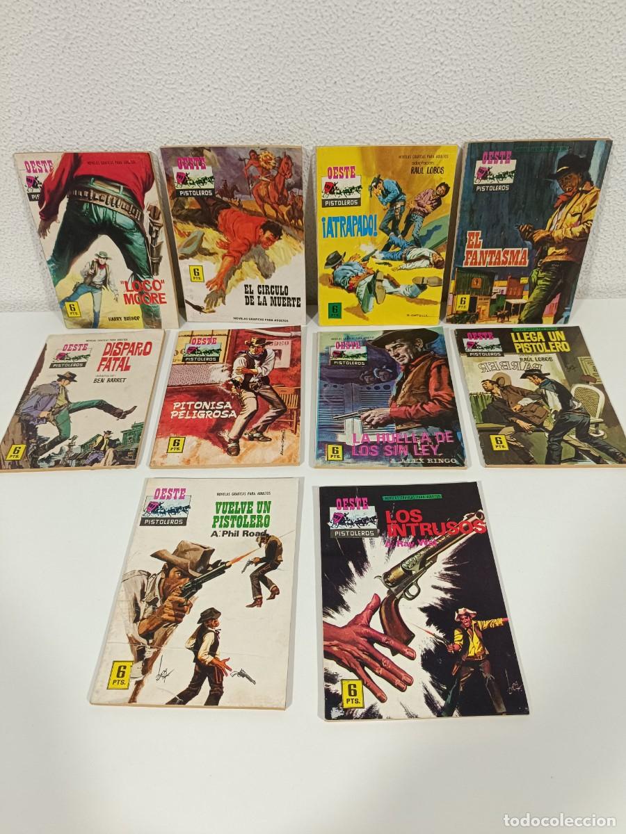Tebeos: OESTE PISTOLEROS. LOTE DE 10 NOVELAS GRAFICAS DEL OESTE. VER DESCRIPCION. LOTE6