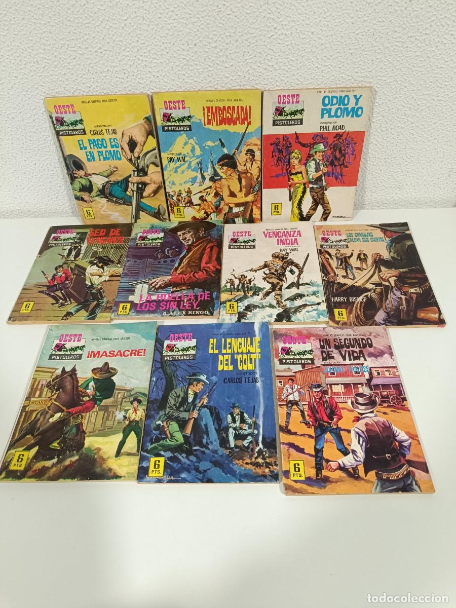 Tebeos: OESTE PISTOLEROS. LOTE DE 10 NOVELAS GRAFICAS DEL OESTE. VER DESCRIPCION. LOTE7